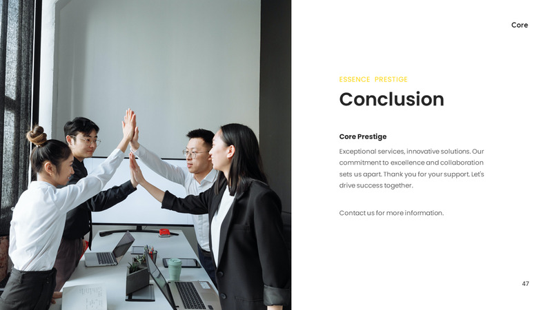 Core - Company Profile Presentation - Features Image 47