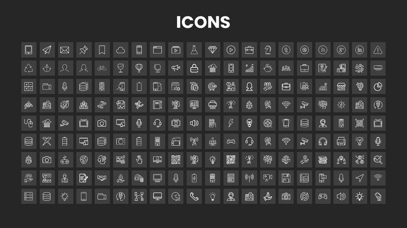 Посмотрите шаблон бизнес-презентации - Features Image 73