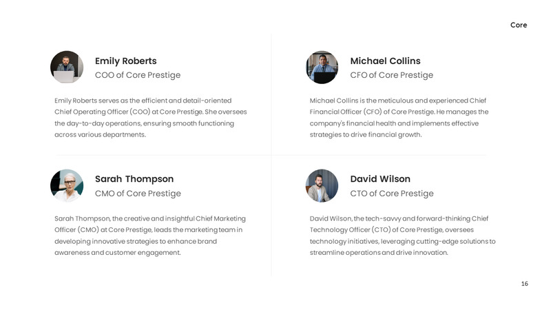 Core - Company Profile Presentation - Features Image 16