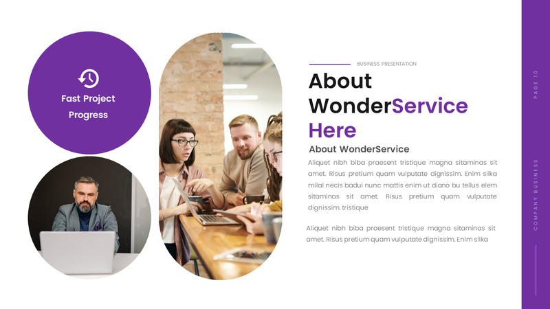 Wonder - PowerPoint d'entreprise - TemplateMonster