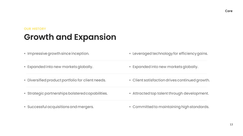 Core - Company Profile Presentation - Features Image 13