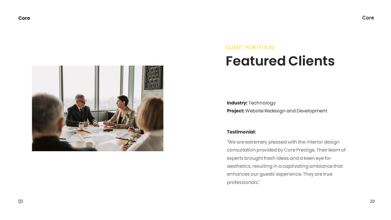 Core - Company Profile Presentation - Features Image 20