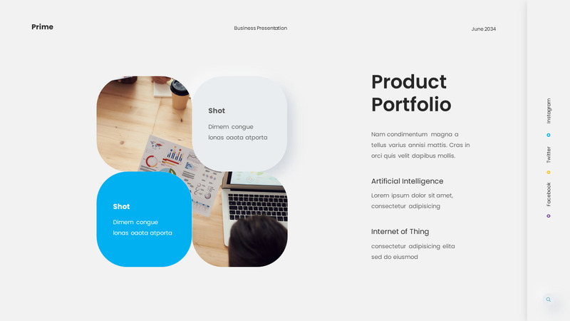 Prime — uniwersalna prezentacja biznesowa - Obraz funkcji 9