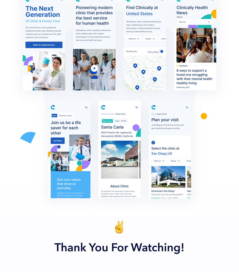 Клінічно – набір для веб-дизайну інтерфейсу користувача охорони здоров’я - Features Image 2