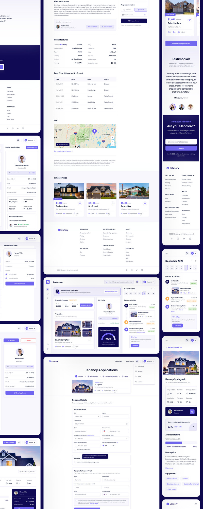 Estatery - Fastigheter SaaS Web UI Kit - Features Image 2