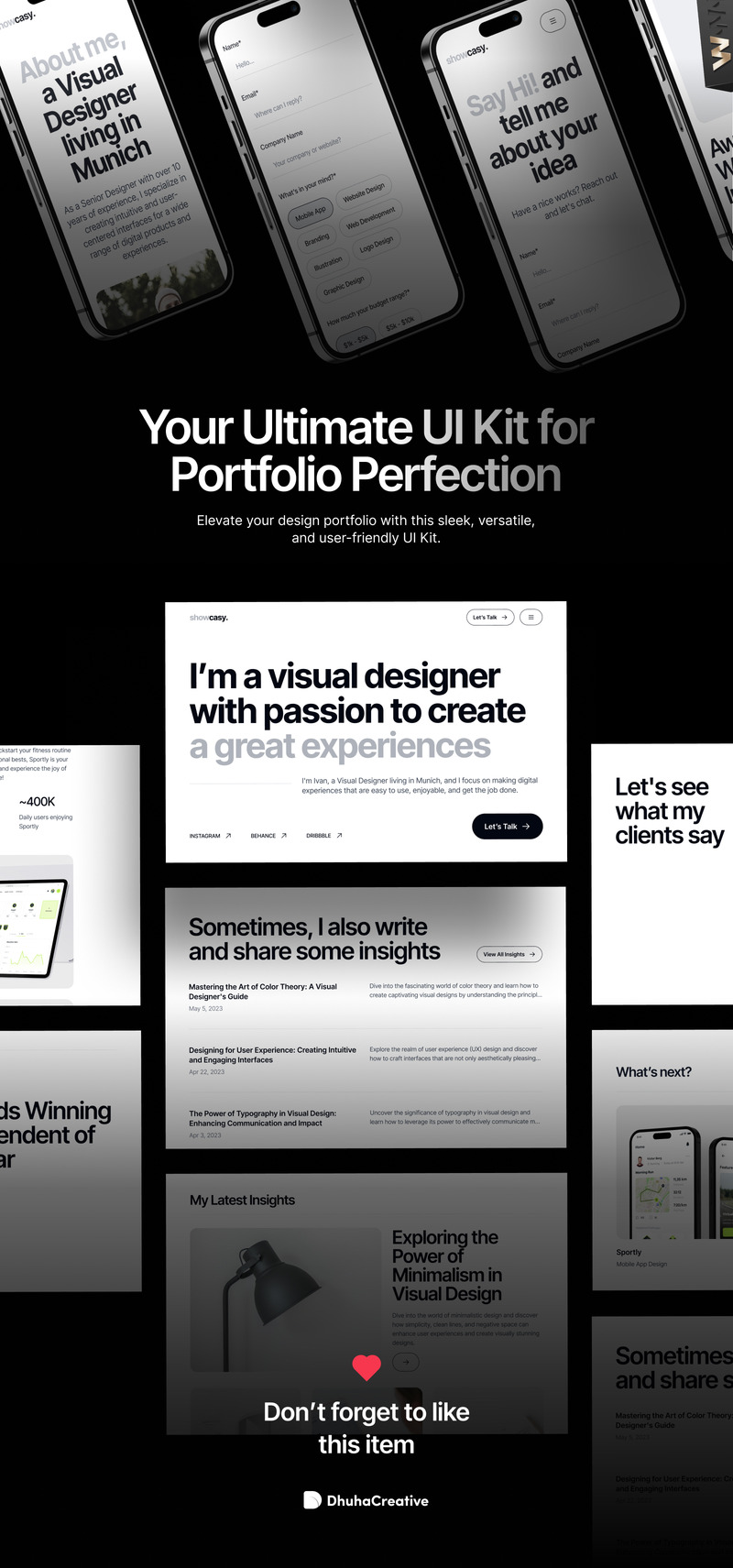 Showcasy - A Personal Portfolio Website - Features Image 3