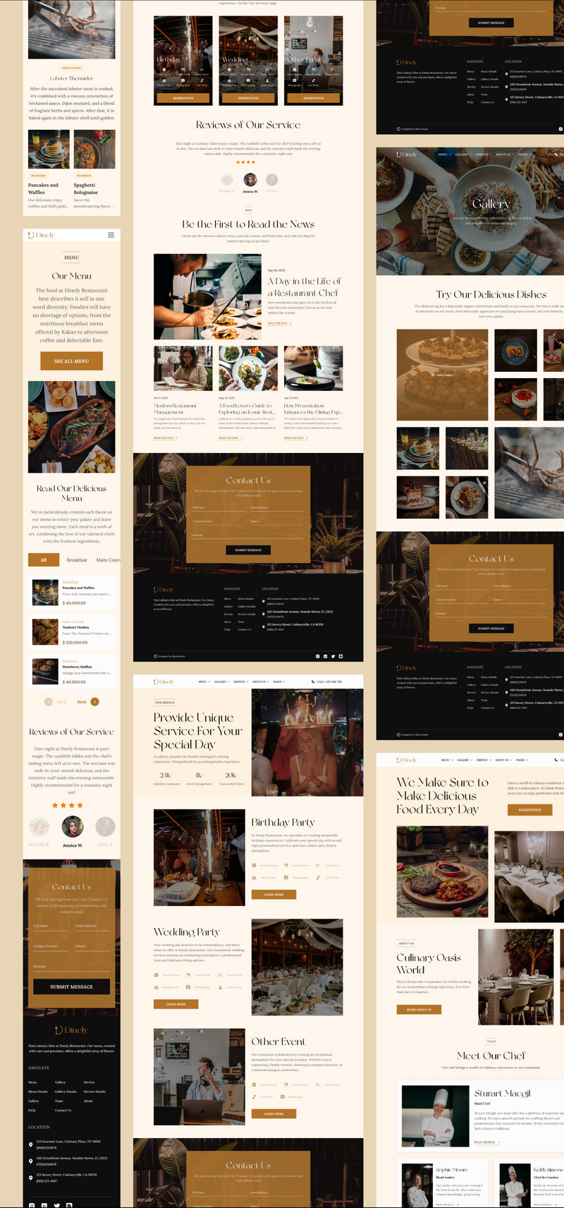 Dinely - Modèle de site Web de restaurant de luxe - Caractéristiques de l’image 2