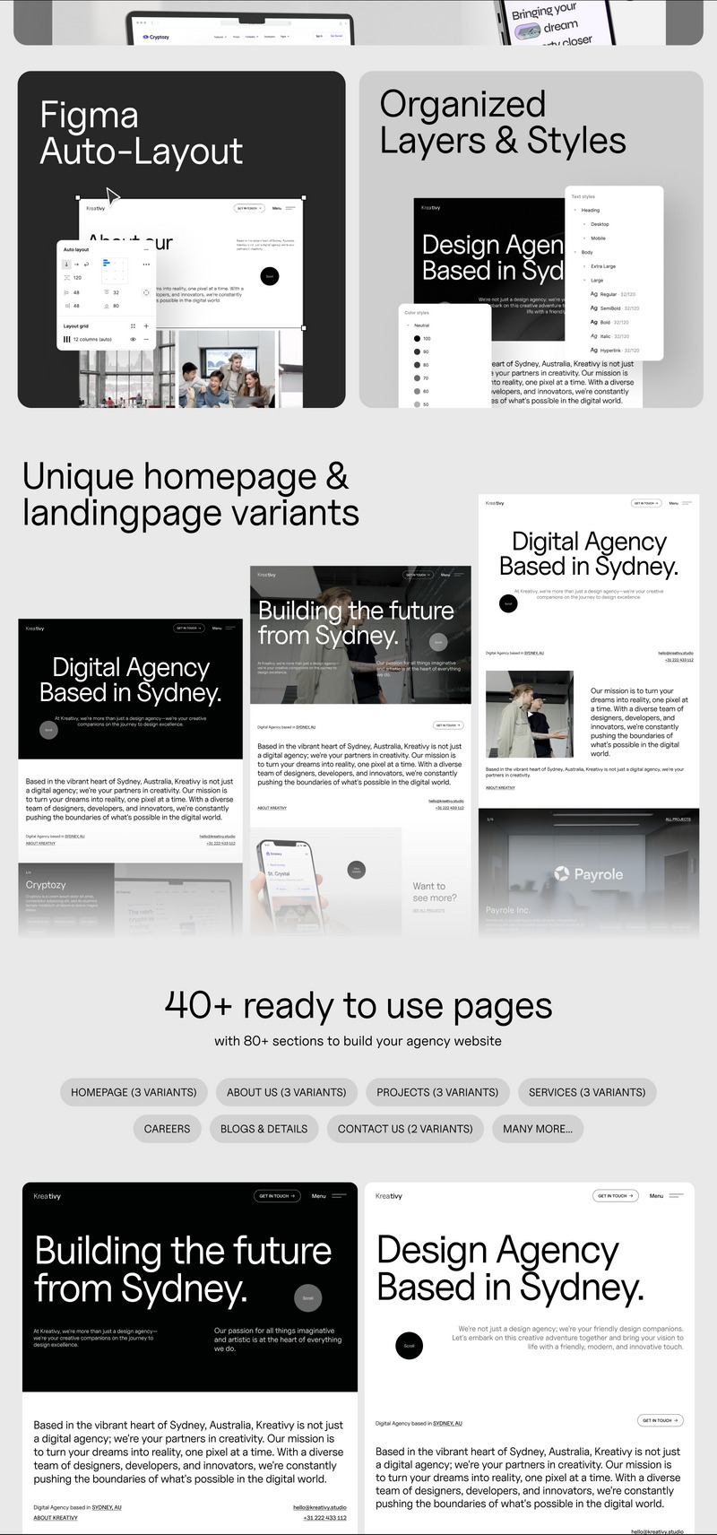 Kreativy - UI Kit agentury pro digitální webové stránky - Features Image 2