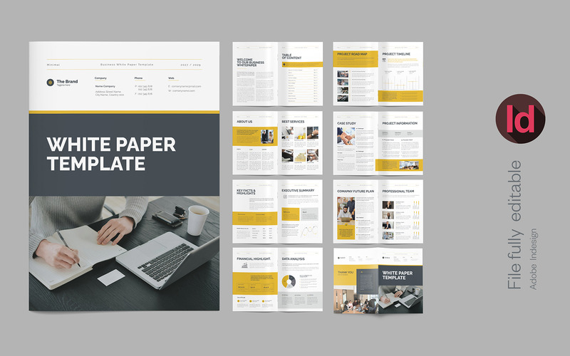 Modello di white paper, progettazione di modelli di white paper aziendali - Caratteristiche Immagine 1