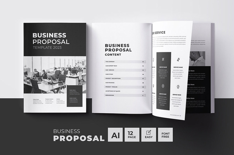 Proposal Template Design or Project Proposal Design - Features Image 1