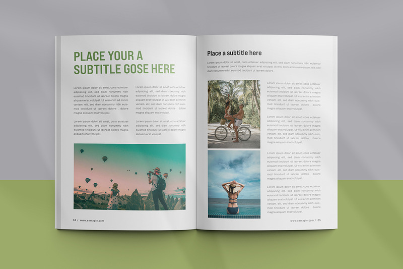 Travel eBook layout Template - Features Image 3