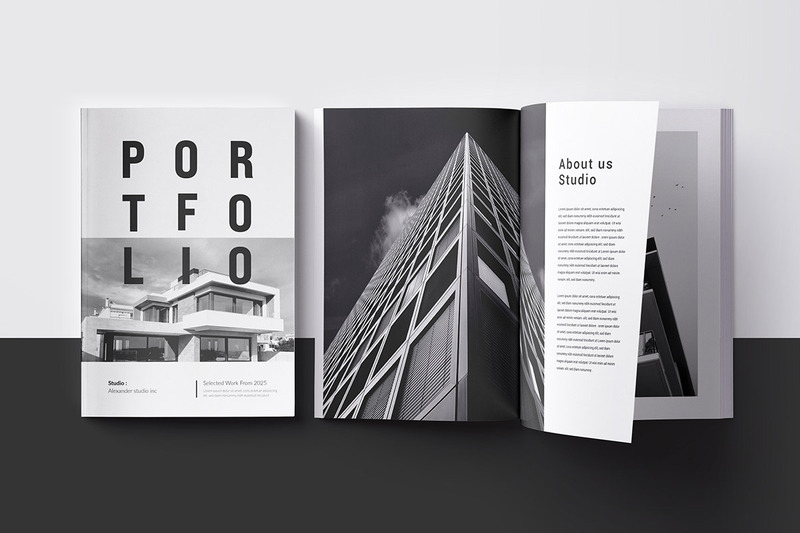 Minimal Architecture Portfolio Layout Design - Features Image 1