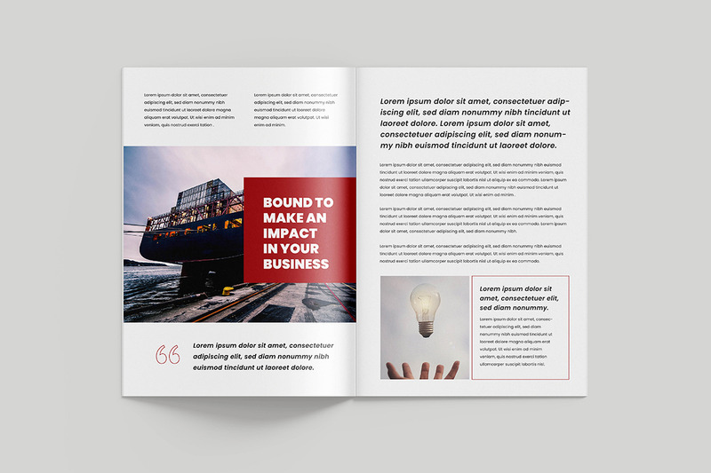 Magazine Layout Business magazine Template - Features Image 4
