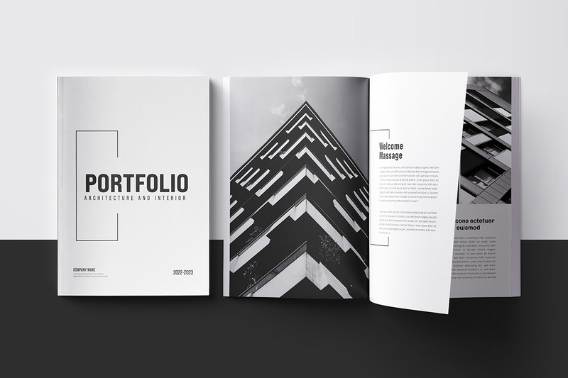 Architecture Portfolio Template or Portfolio Brochure layout - Features Image 1