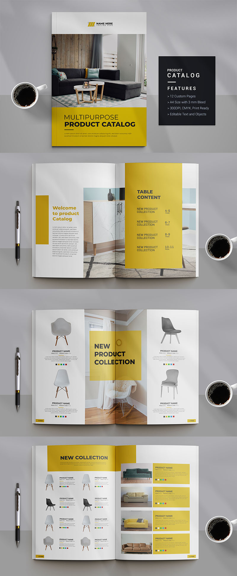 Furniture Catalog or Product catalog template