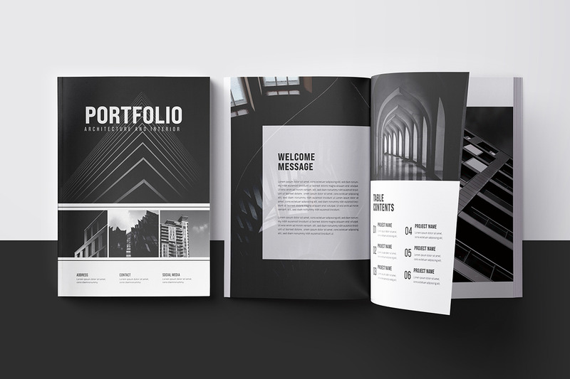 Architecture Portfolio or 12 Pages Architecture Portfolio Template - Features Image 1