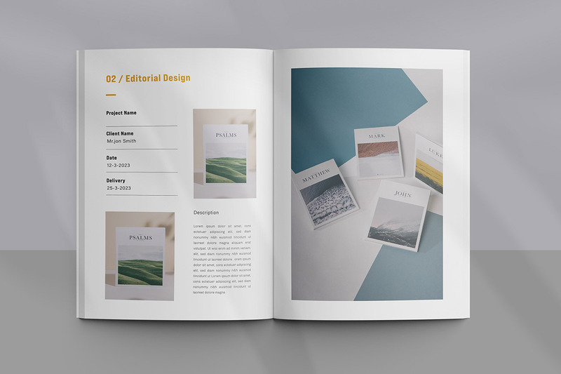 Graphic Design Portfolio Layout Template - Features Image 4