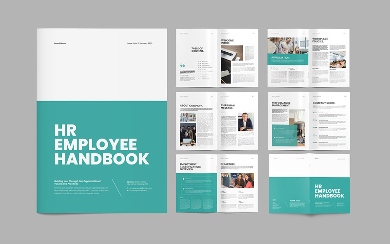 Minimal Employee Handbook Template - Features Image 1