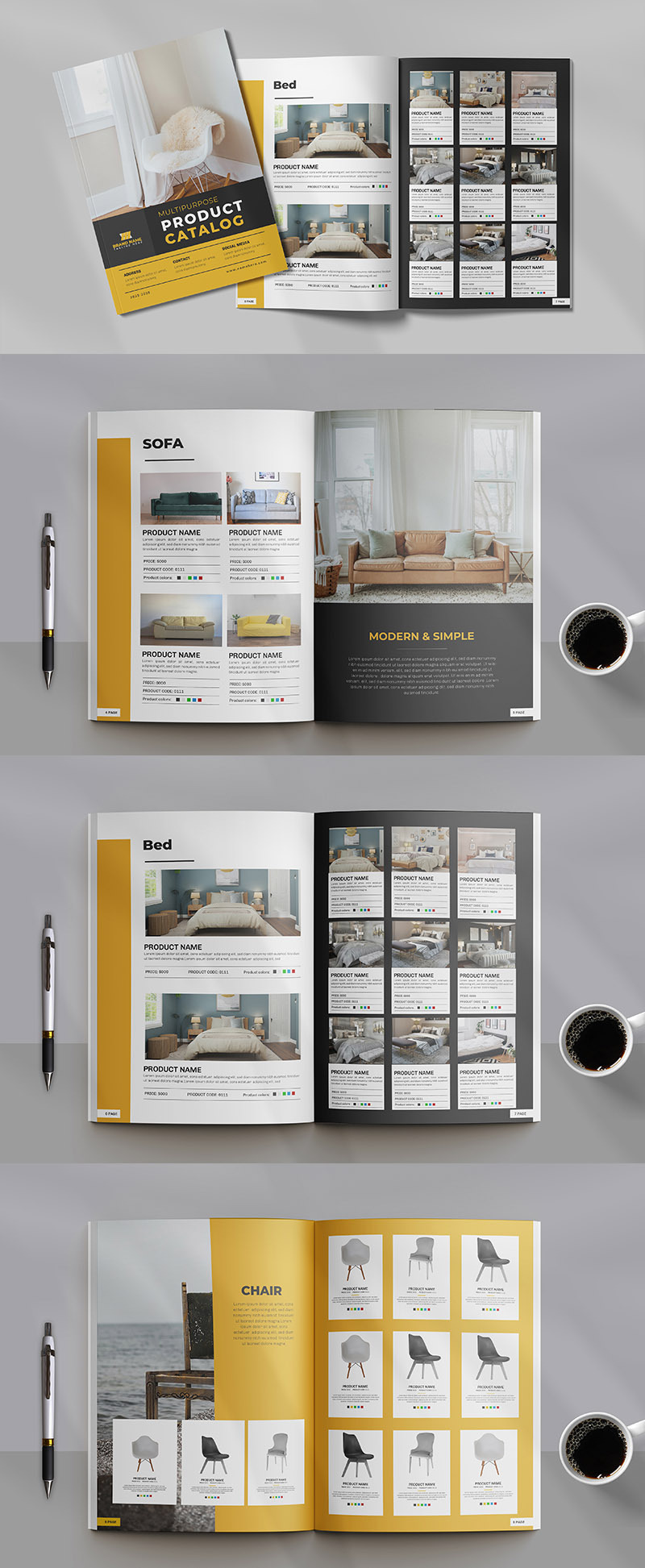 Multipurpose Product Catalog and Catalogue Design