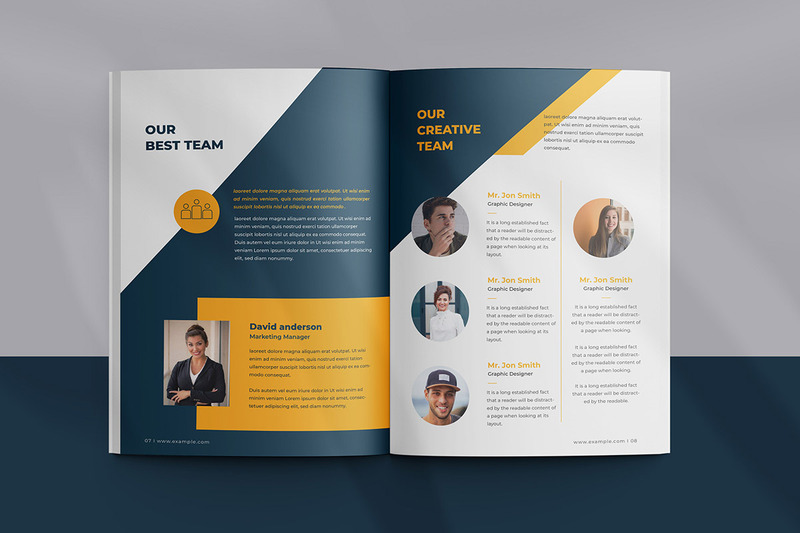 Clean Business Brochure Template #335909 TemplateMonster