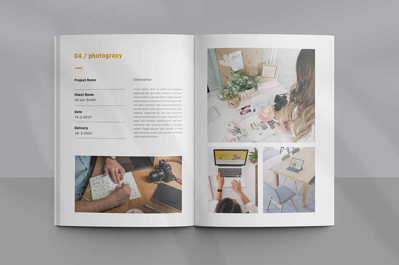 Graphic Design Portfolio Layout Template - Features Image 6