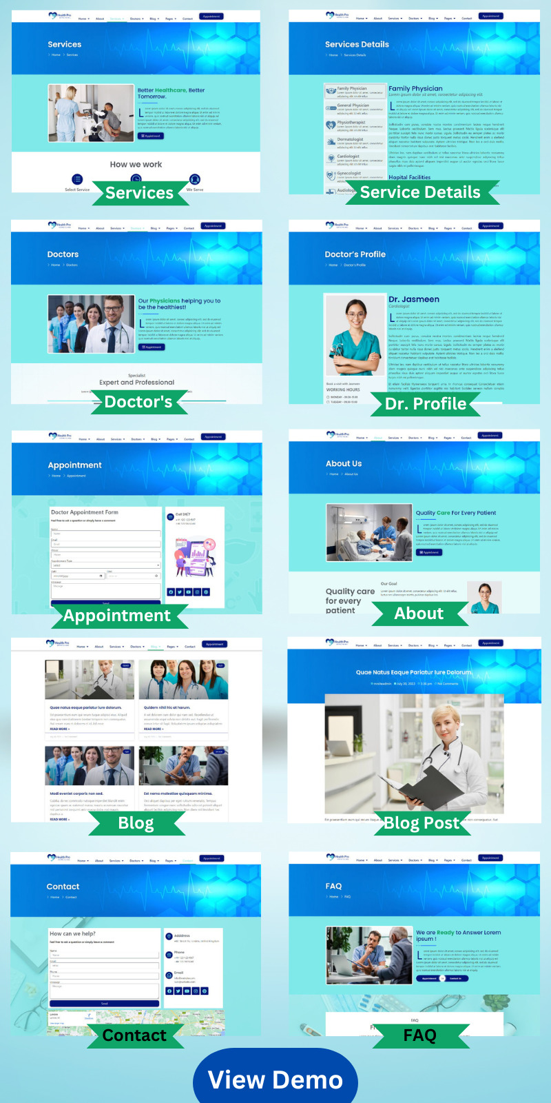 Health-Pro Elementor WordPress template kit For Hospital, Clinic & Health-Related Business - Features Image 2