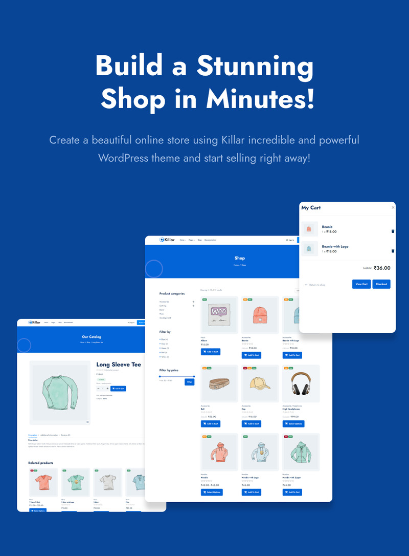 Killar — тема WordPress для WooCommerce, предназначенная для стартапов и агентств, работающих в сфере SaaS. - Features Image 7