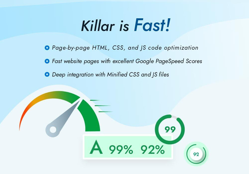 Killar — тема WordPress для WooCommerce, предназначенная для стартапов и агентств, работающих в сфере SaaS. - Features Image 9
