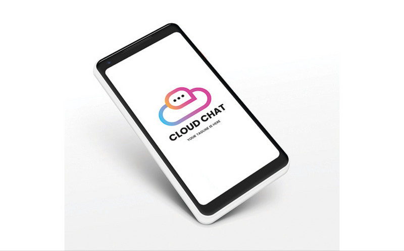 Plantilla de logotipo vectorial de chat en la nube - Características Imagen 5