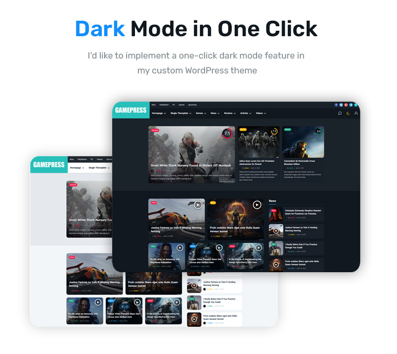 GamePress - Gaming News WordPress Theme - Features Image 8