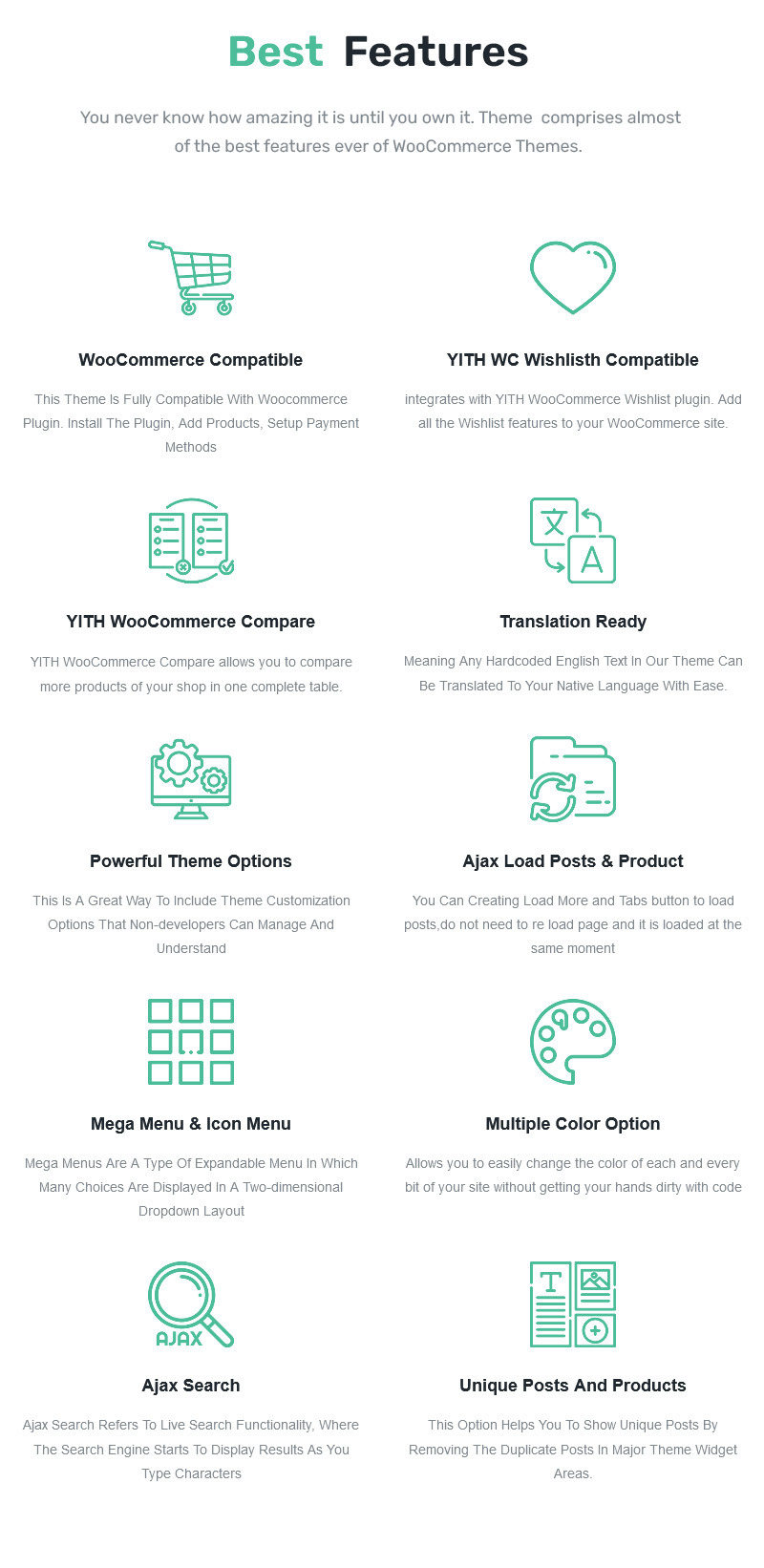 TechStore - Tema de WordPress WooCommerce para electrónica - Características Imagen 7