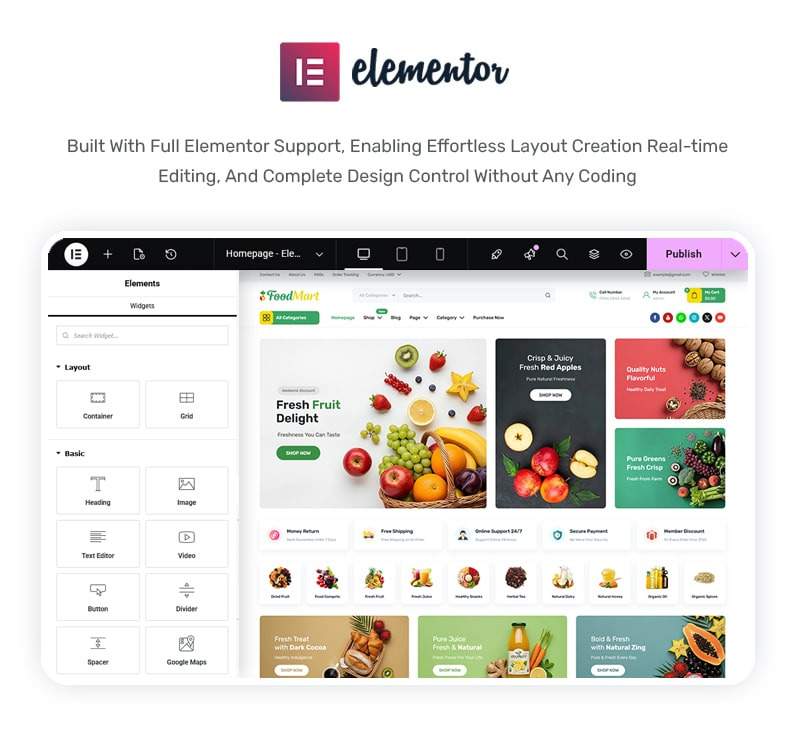 FoodMart - Organic Food WooCommerce WordPress Theme - Features Image 4