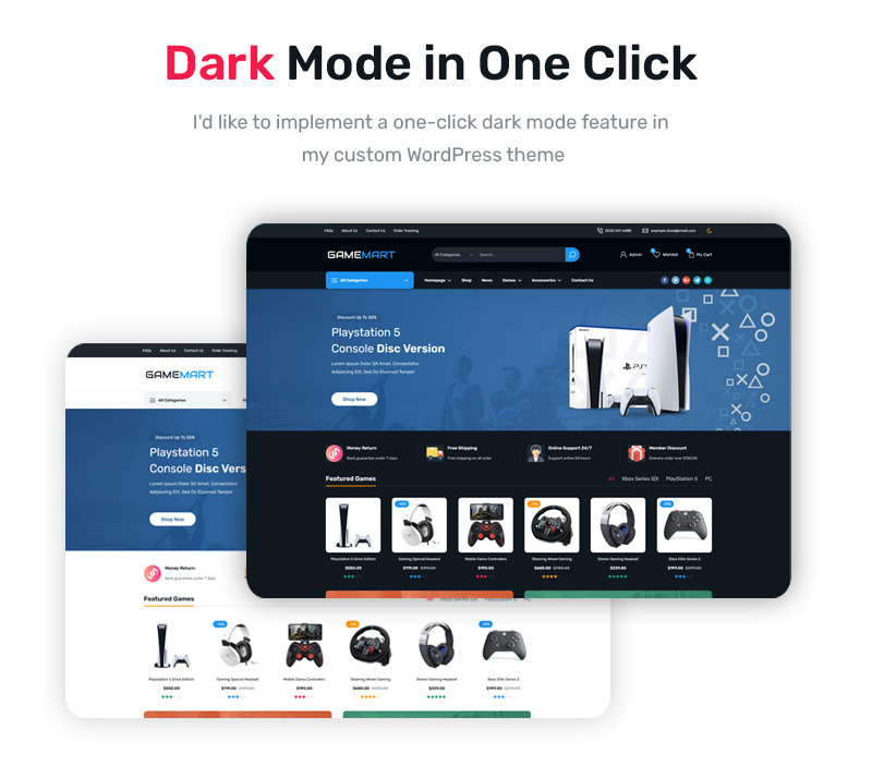 GameMart – 游戏商店 WooCommerce WordPress 主题 - Features Image 7