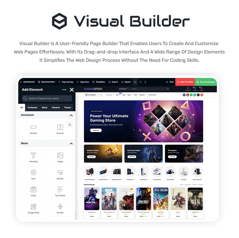 GameStock - 游戏商店 WooCommerce WordPress 主题 - Features Image 4