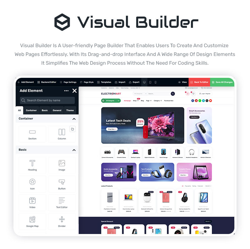 ElectroMart - Elektronik WooCommerce WordPress Teması - Features Image 3