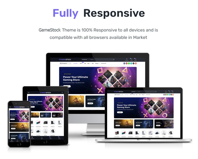 GameStock - 游戏商店 WooCommerce WordPress 主题 - Features Image 2
