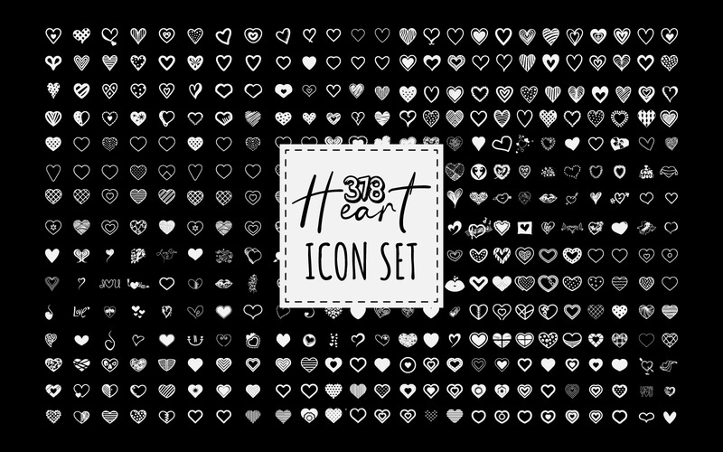 Zestaw 378 serc SVG Bundle. Kolekcja ilustrowanych ikon serc - Obraz funkcji 3
