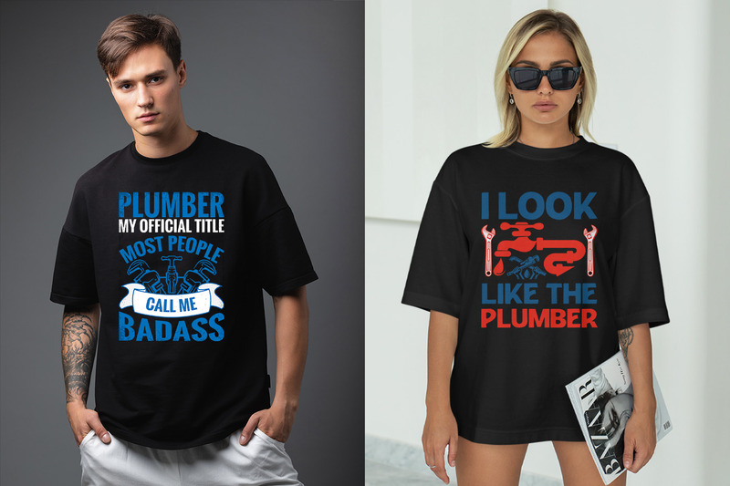 Plumber T-Shirt Designs Bundle - Features Image 2