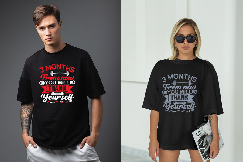 Gym Fitness T Shirt Design Bundle V. 2 - Features Image 9