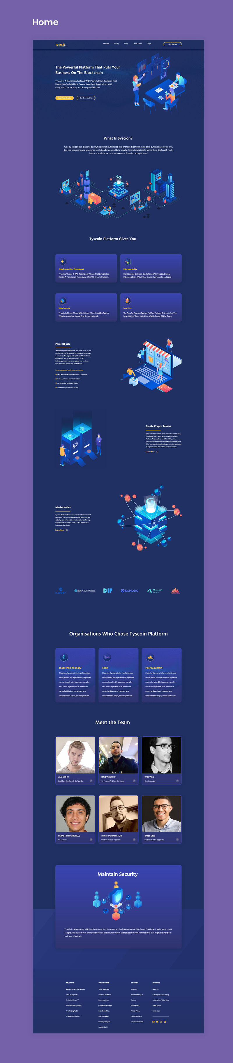 Cryptocurrency Landing Page Website Templates - Features Image 3