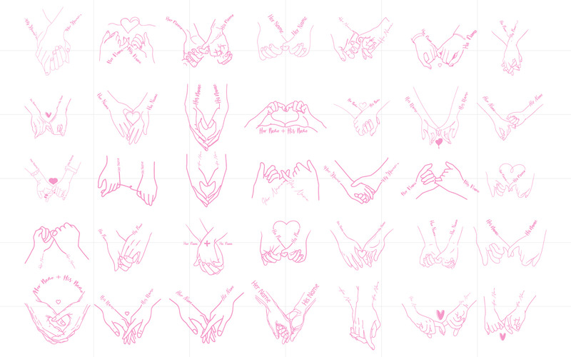 Holding Hands SVG | Couple Hands SVG. - Features Image 2