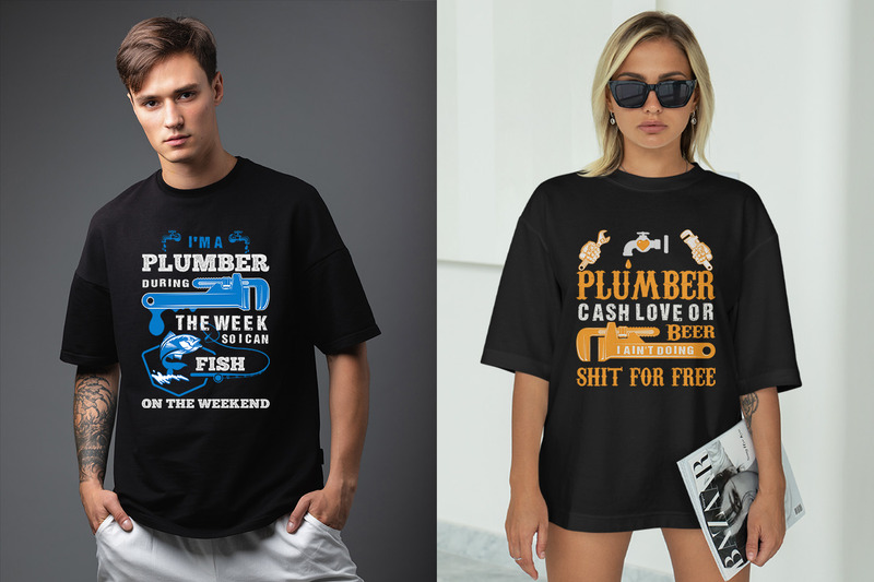Plumber T-Shirt Designs Bundle - Features Image 6