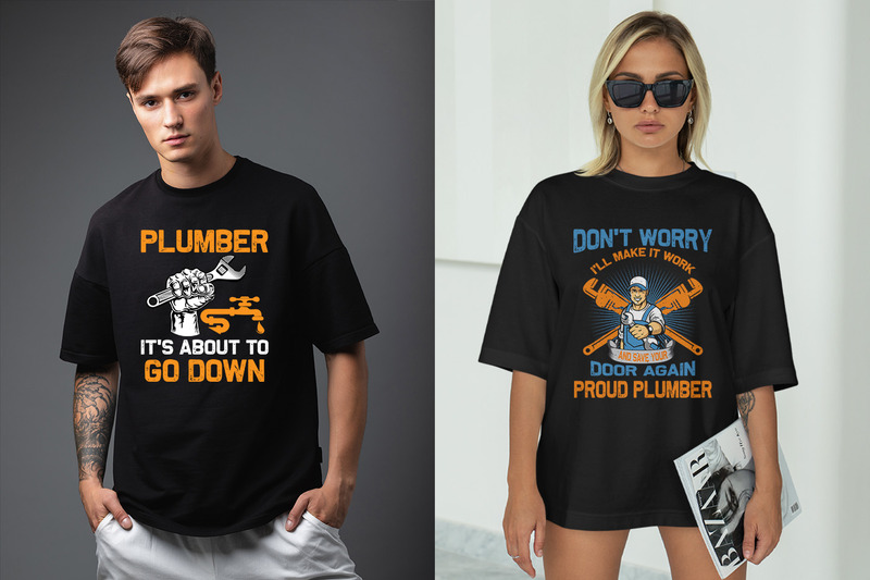Plumber T-Shirt Designs Bundle - Features Image 5