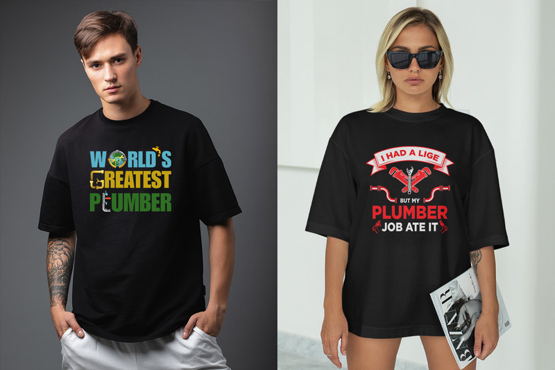 Plumber T-Shirt Designs Bundle - Features Image 1