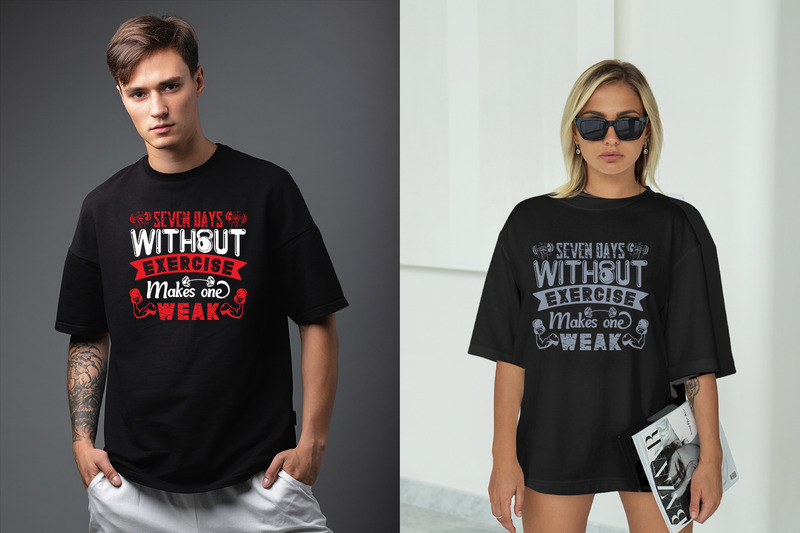 Gym Fitness T Shirt Design Bundle V. 2 - Features Image 7
