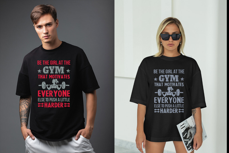 Gym Fitness T Shirt Design Bundle V. 2 - Features Image 2