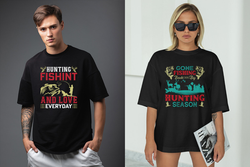 Fiske Citat T-shirt vektor design paket - Features Image 5