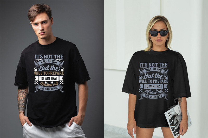 Gym Fitness T Shirt Design Bundle V. 2 - Features Image 10