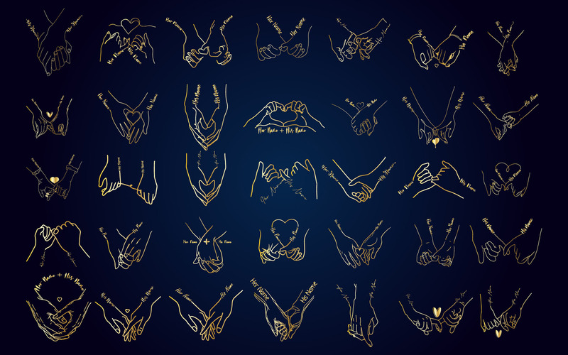Holding Hands SVG | Couple Hands SVG. - Features Image 3