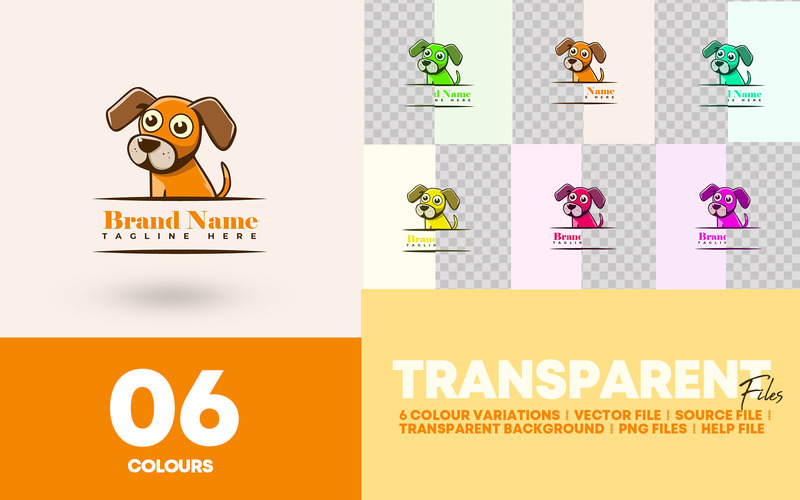 Dog Logo Design Template | Adobe Illustrator - Features Image 1